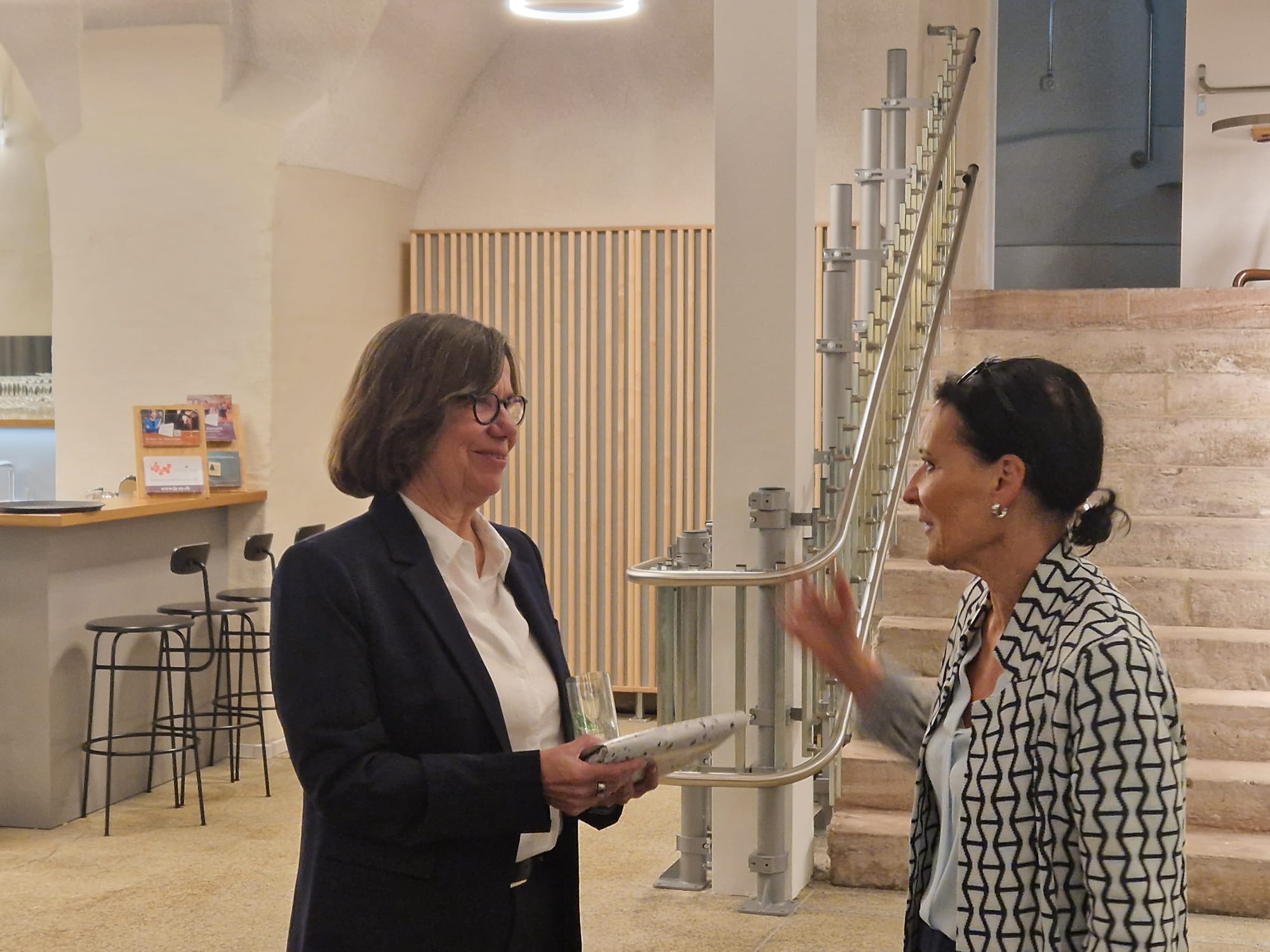 Die Abtretende und die neue Präsidentin der GLP Rheinfelden